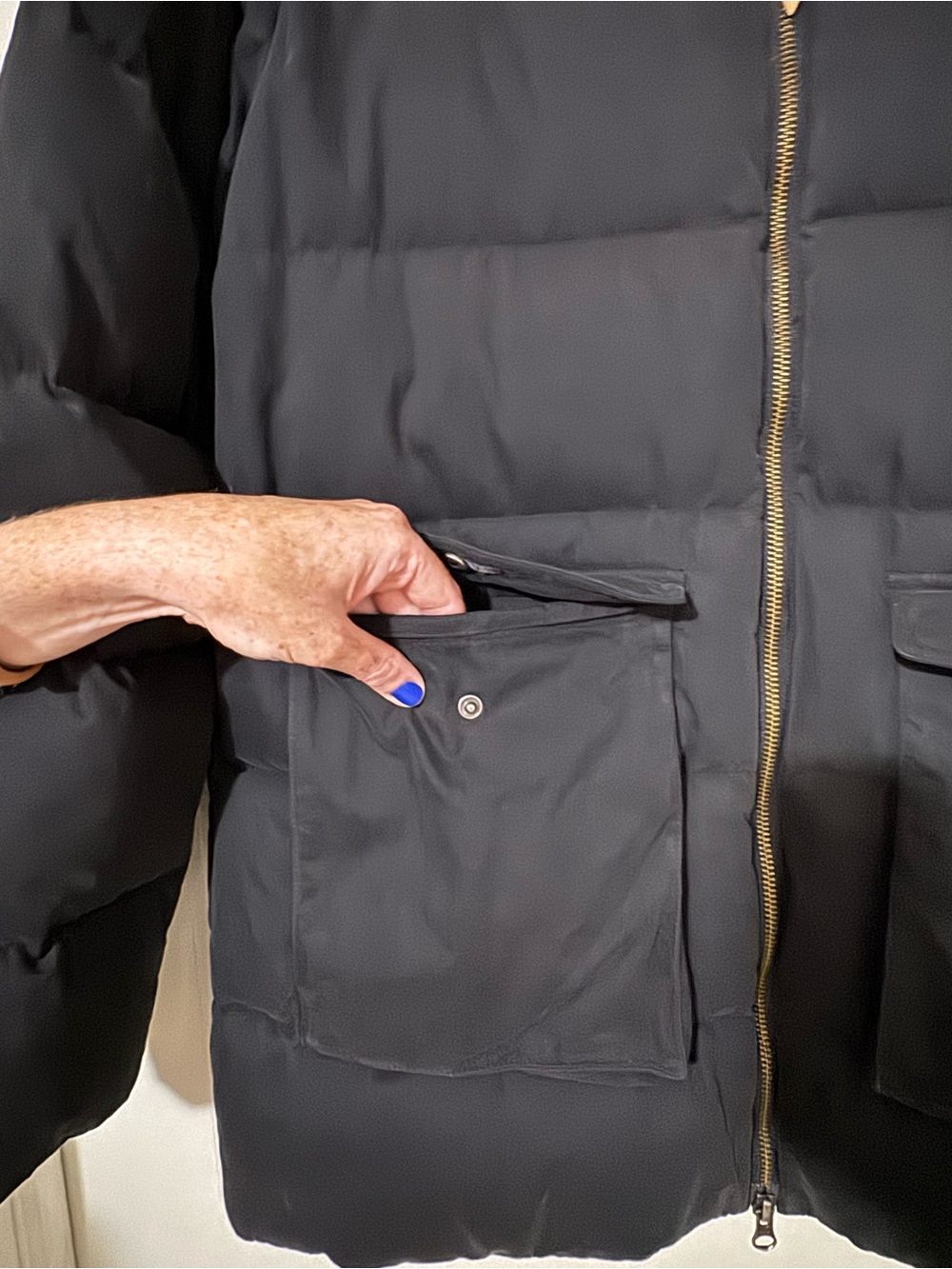 Merrell Men's Dark Gray Quilted Puffer Jacket with Flap Pockets - Picture 2 of 5